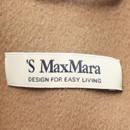 Max Mara S 'S Arona Beige Wool Belt Coat — view 3