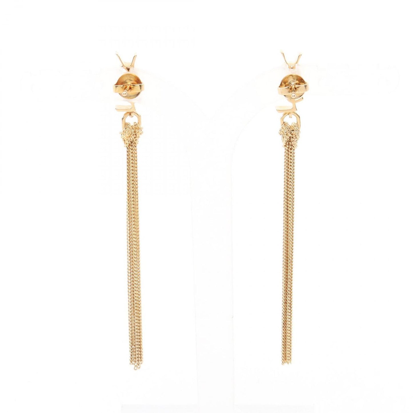 Saint Laurent Paris Earrings Cassandra Tassel Gold — view 2