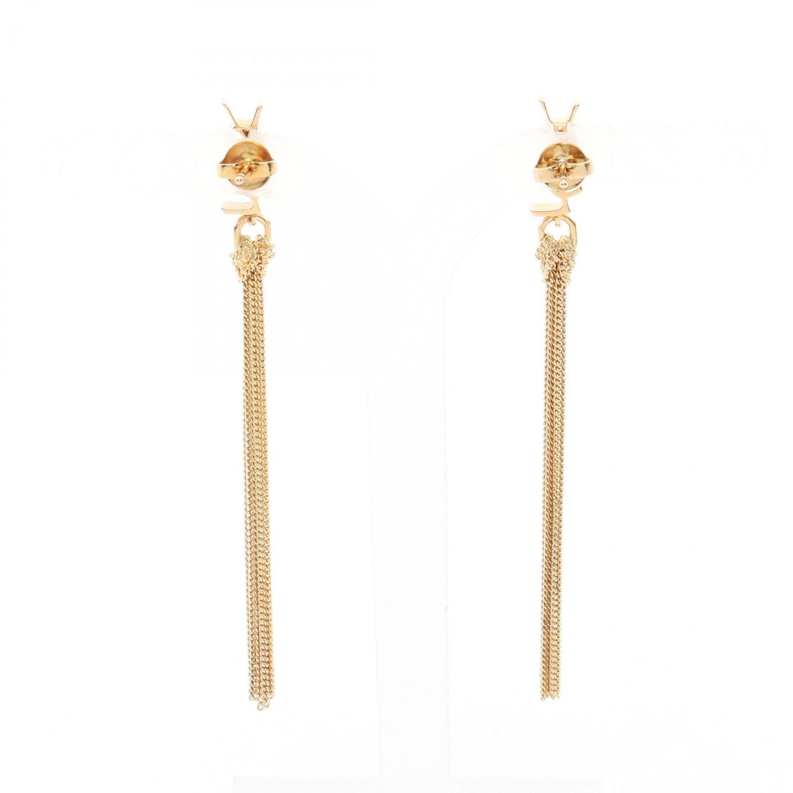 Saint Laurent Paris Earrings Cassandra Tassel Gold — view 2