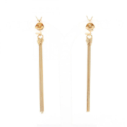 Saint Laurent Paris Earrings Cassandra Tassel Gold — view 2