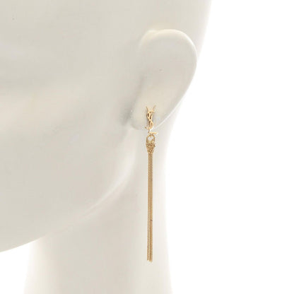 Saint Laurent Paris Earrings Cassandra Tassel Gold — view 4