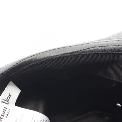Dior Hat Teddy-d Tulle Bob Hat Bucket Black Leather Hat — view 7