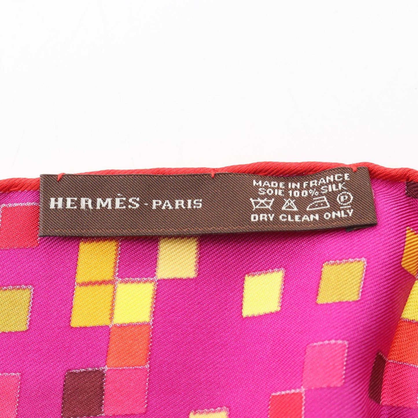 Hermes Scarf Fringe Mosaique AU 24 Pattern Silk Twist — view 3