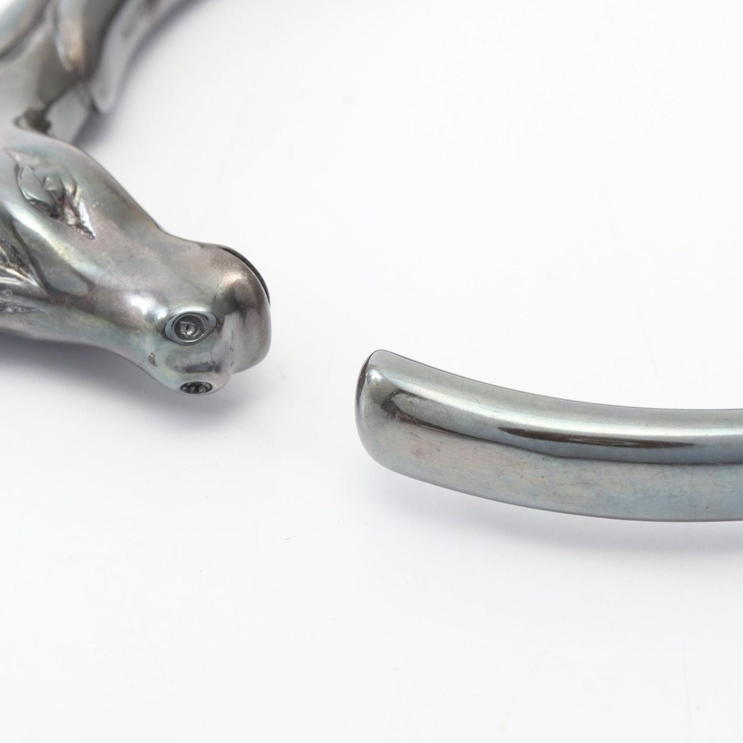 Hermes Bangle Chevalhose Stainless Steel Bracelet — view 3
