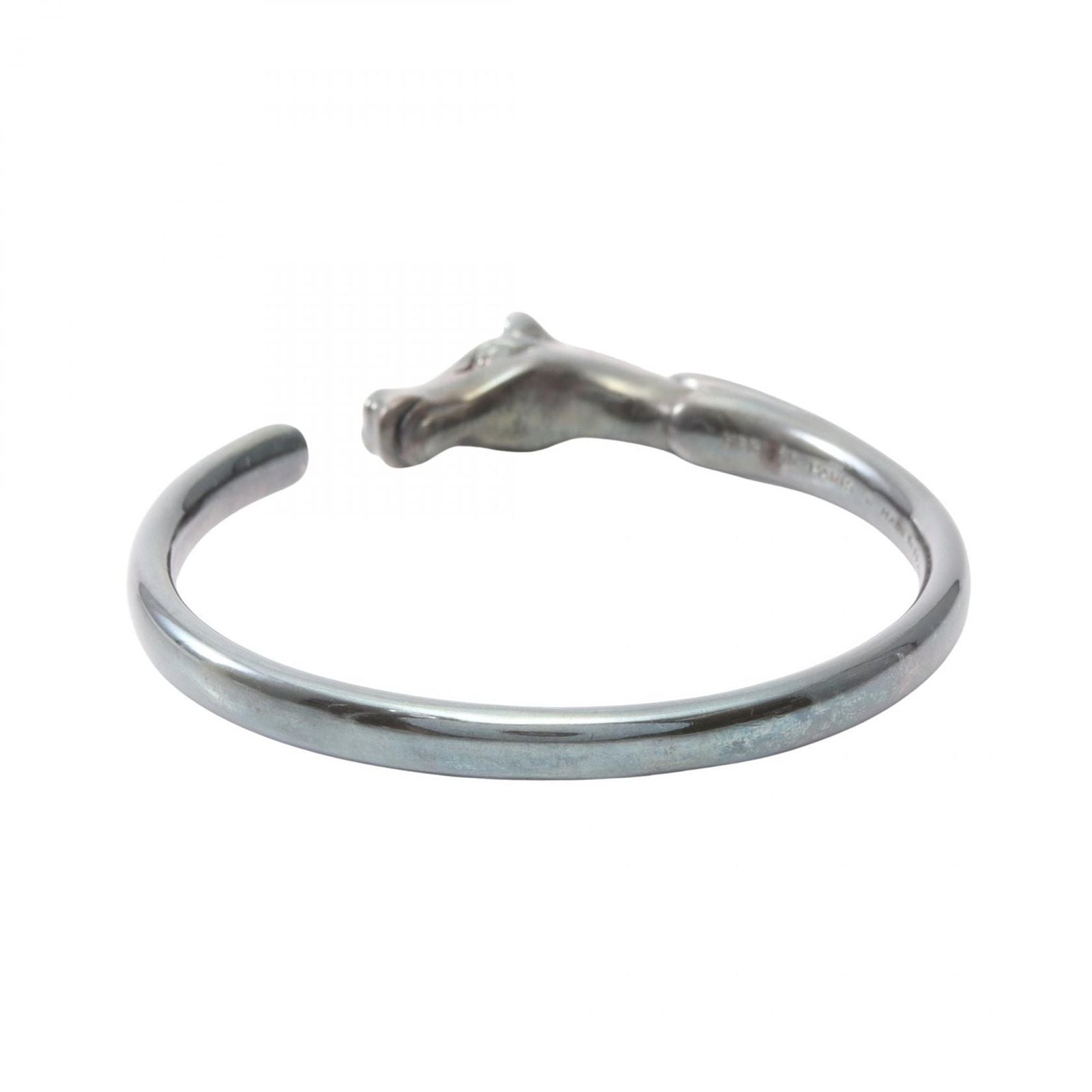 Hermes Bangle Chevalhose Stainless Steel Bracelet — view 2