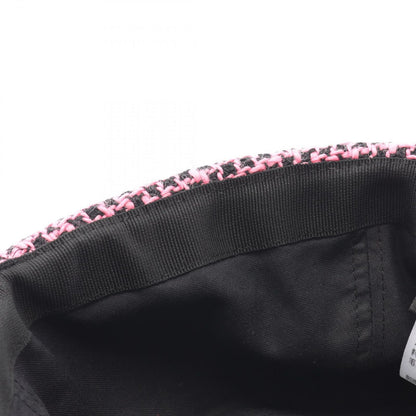 Chanel Cap CC Logo Tweed Corduroy Cap Hat — view 9