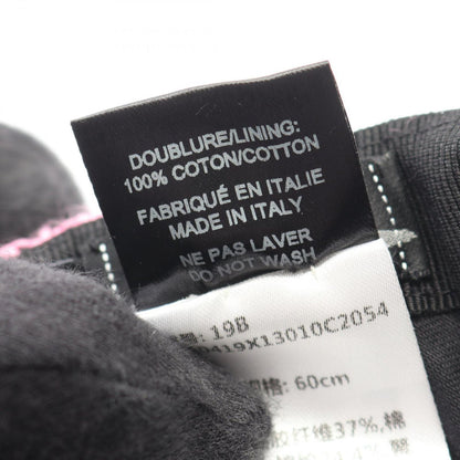 Chanel Cap CC Logo Tweed Corduroy Cap Hat — view 6