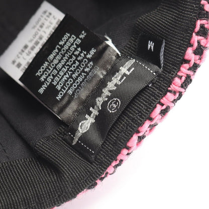 Chanel Cap CC Logo Tweed Corduroy Cap Hat — view 4