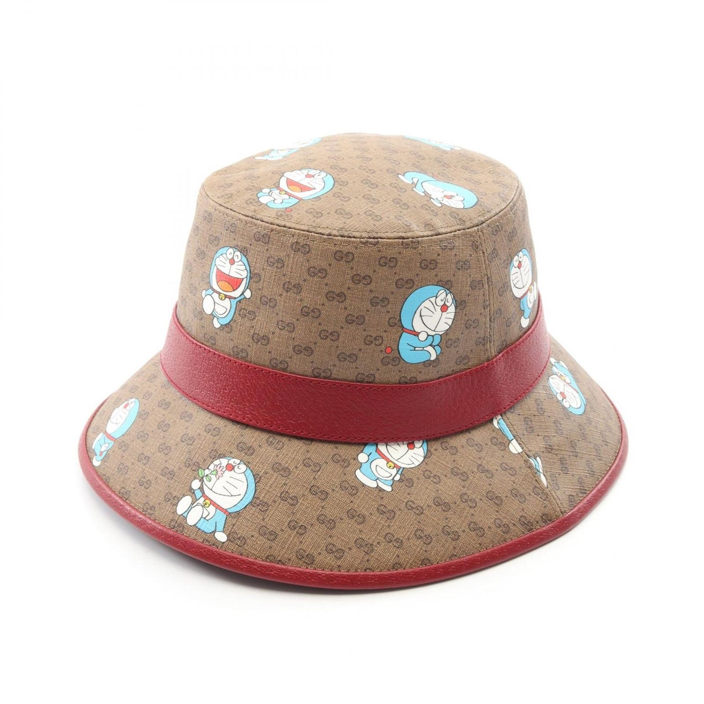 Gucci Hat Doraemon Leather Bucket Hat