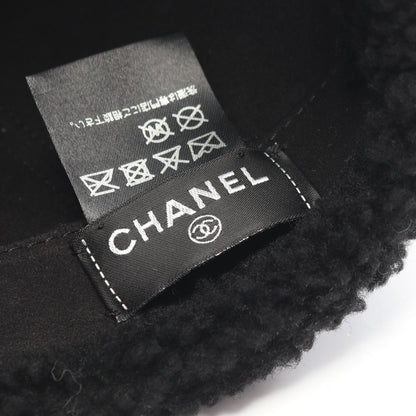 Chanel Cap CC Logo Boa Shearling Cap Hat — view 4