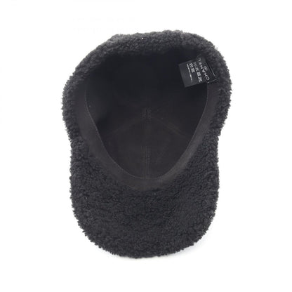 Chanel Cap CC Logo Boa Shearling Cap Hat — view 3