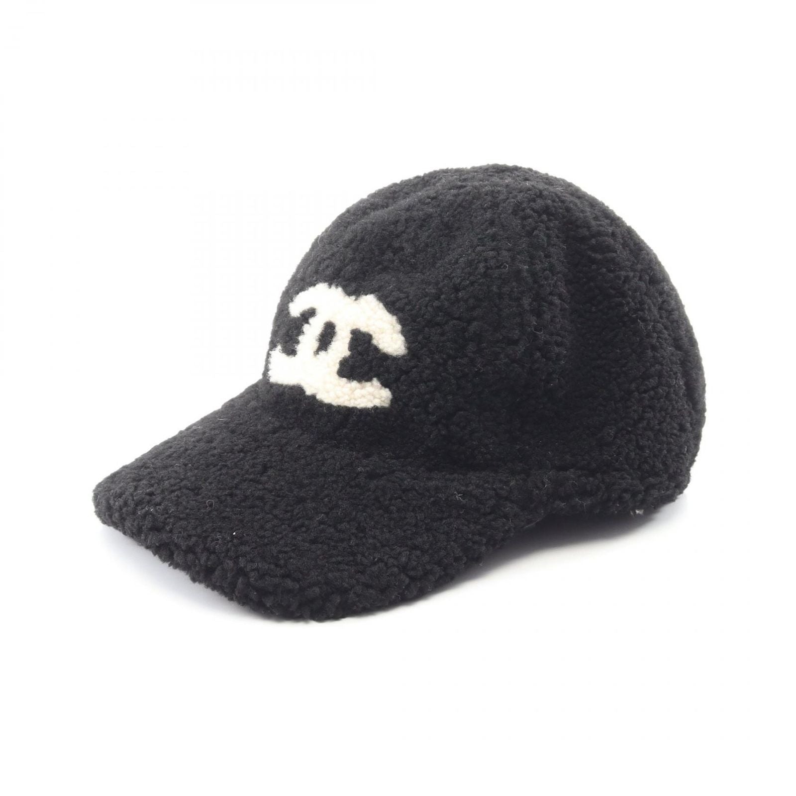 Chanel Cap CC Logo Boa Shearling Cap Hat