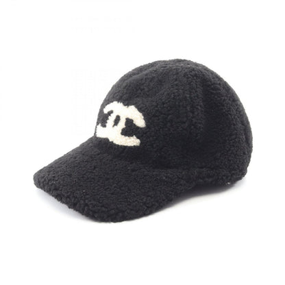 Chanel Cap CC Logo Boa Shearling Cap Hat
