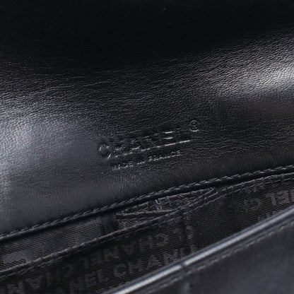 Chanel Shoulder Bag Choco Bar Black Lambskin Chain — view 4