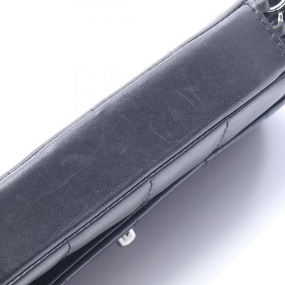 Chanel Shoulder Bag Choco Bar Black Lambskin Chain — view 9