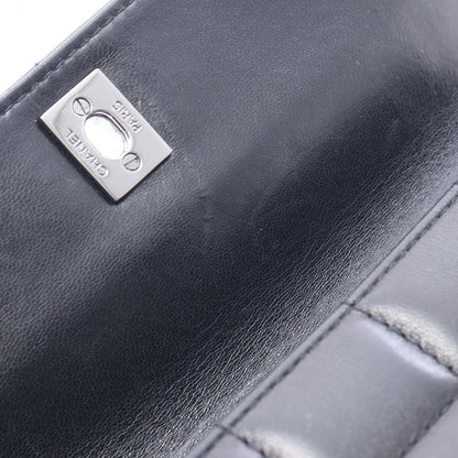 Chanel Shoulder Bag Choco Bar Black Lambskin Chain — view 6