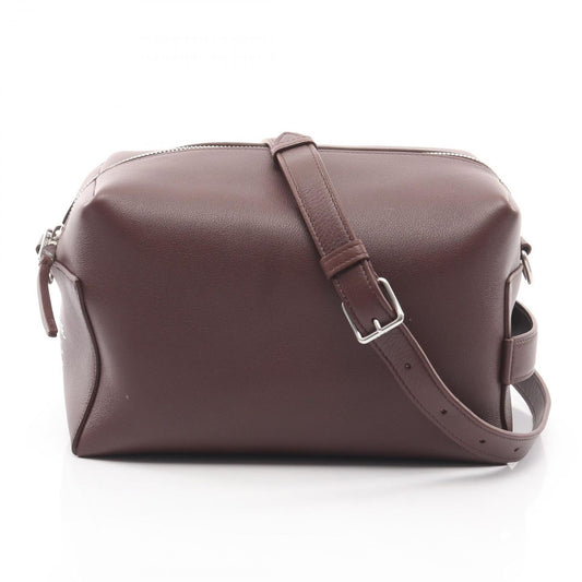 Celine Seri Nu Clutch Takeaway 2-Way Da Ku Brown Leather Cloth Belt Bag