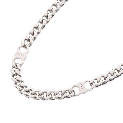 Celine Necklace Triomphe Small Gourmet Silver Stainless Steel — view 2
