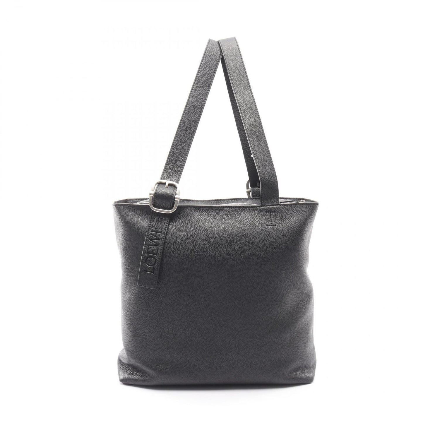 Loewe Tote Loop Zip Black Leather