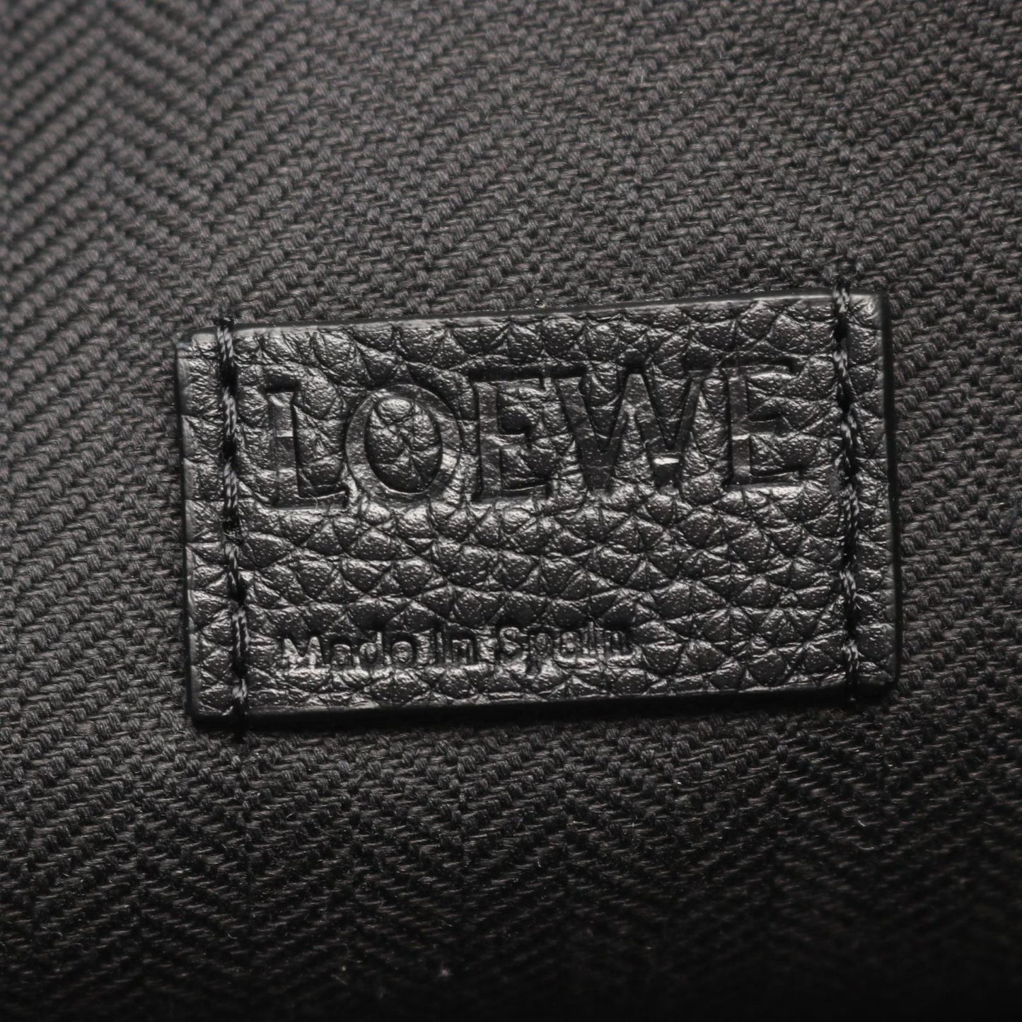 Loewe Tote Loop Zip Black Leather — view 4