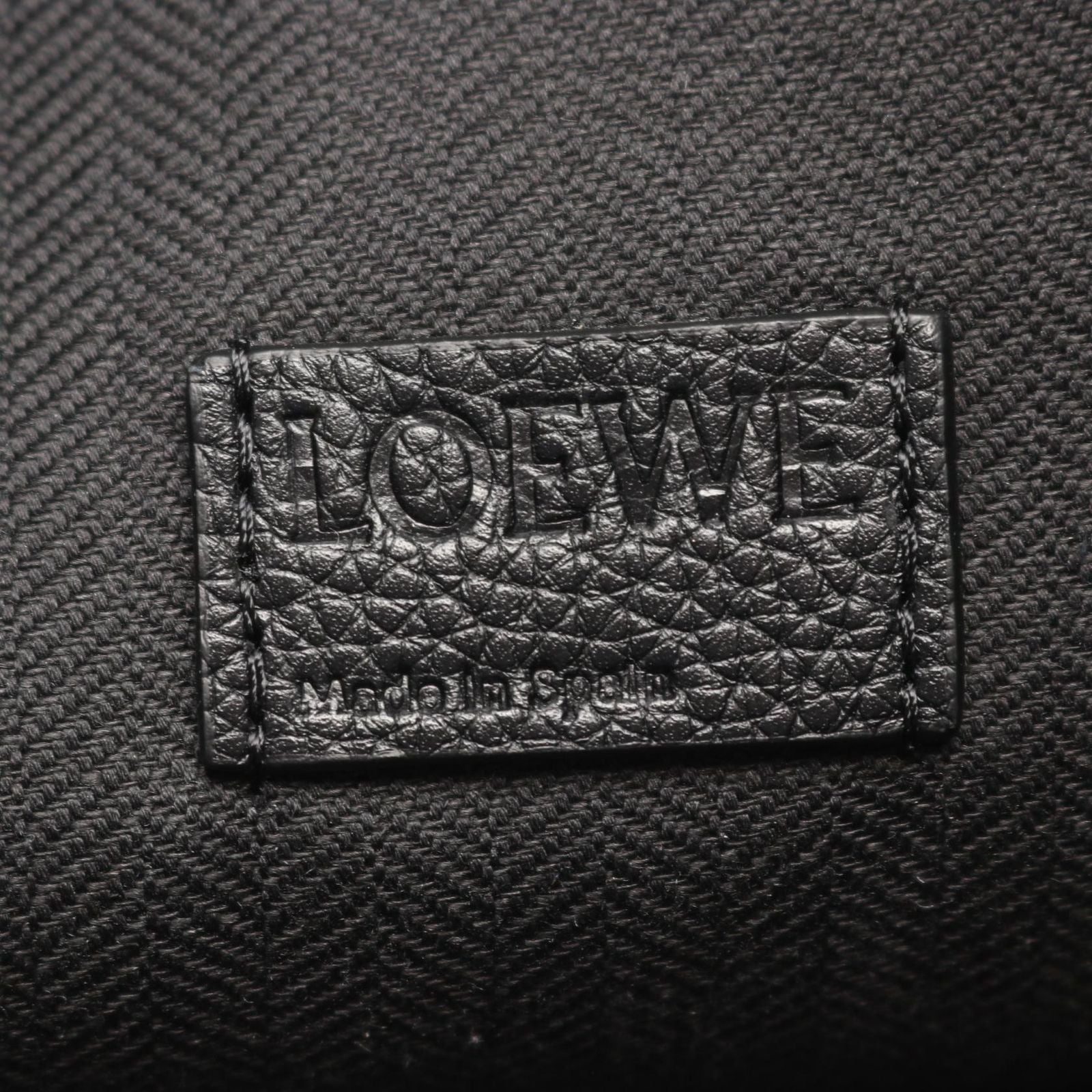 Loewe Tote Loop Zip Black Leather — view 4