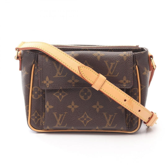Louis Vuitton Shoulder Bag Viva City PM Canvas Leather
