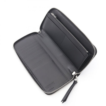Loewe Round Wallet Puzzle Zip Around Black Leather — view 3