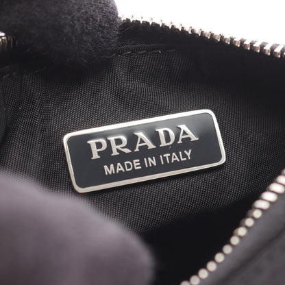 Prada Coin Case Tessuto Saffiano Black Nylon Leather Card — view 4