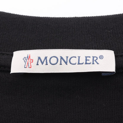 Moncler Short Sleeve T-Shirt Black Cotton — view 3