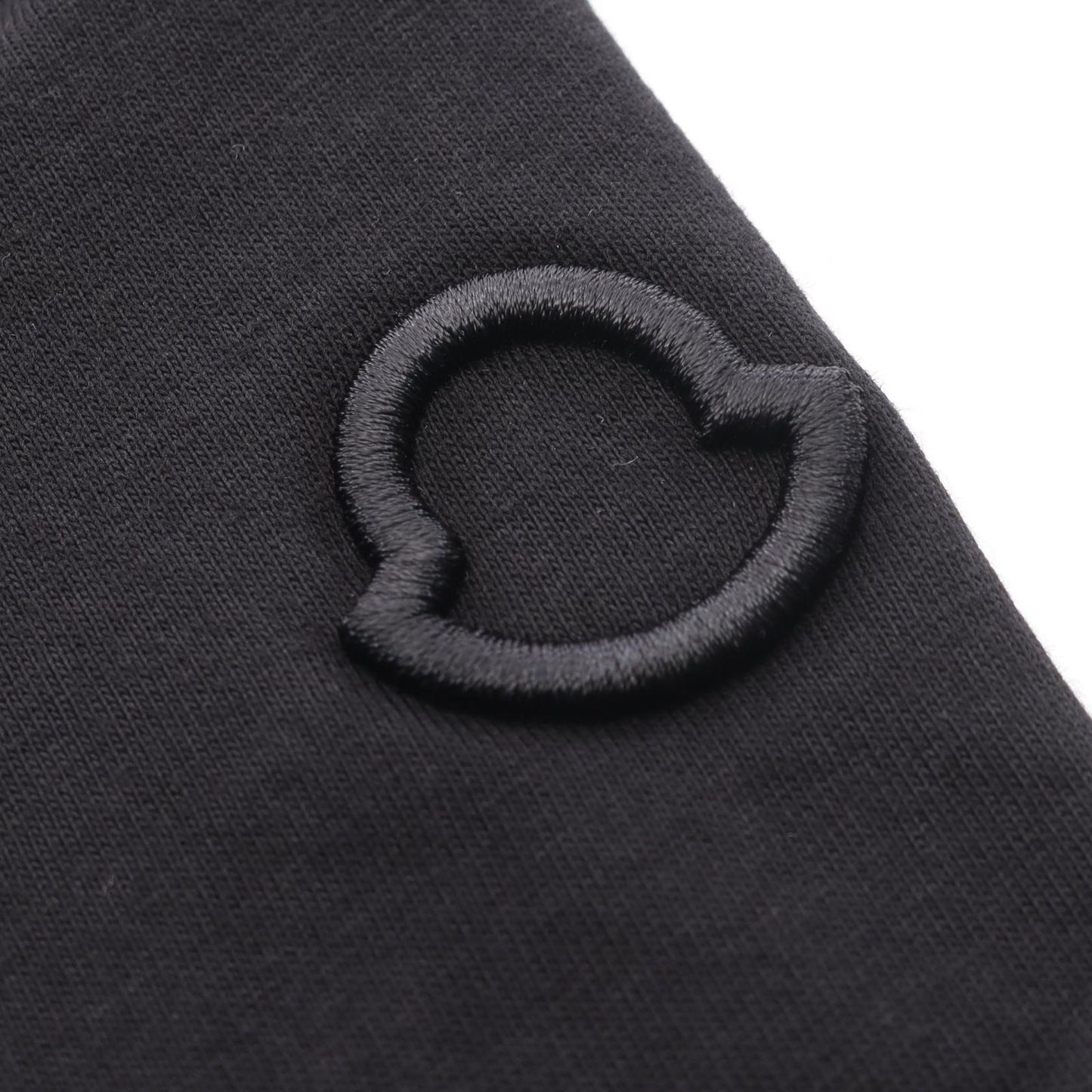 Moncler Short Sleeve T-Shirt Black Cotton — view 6