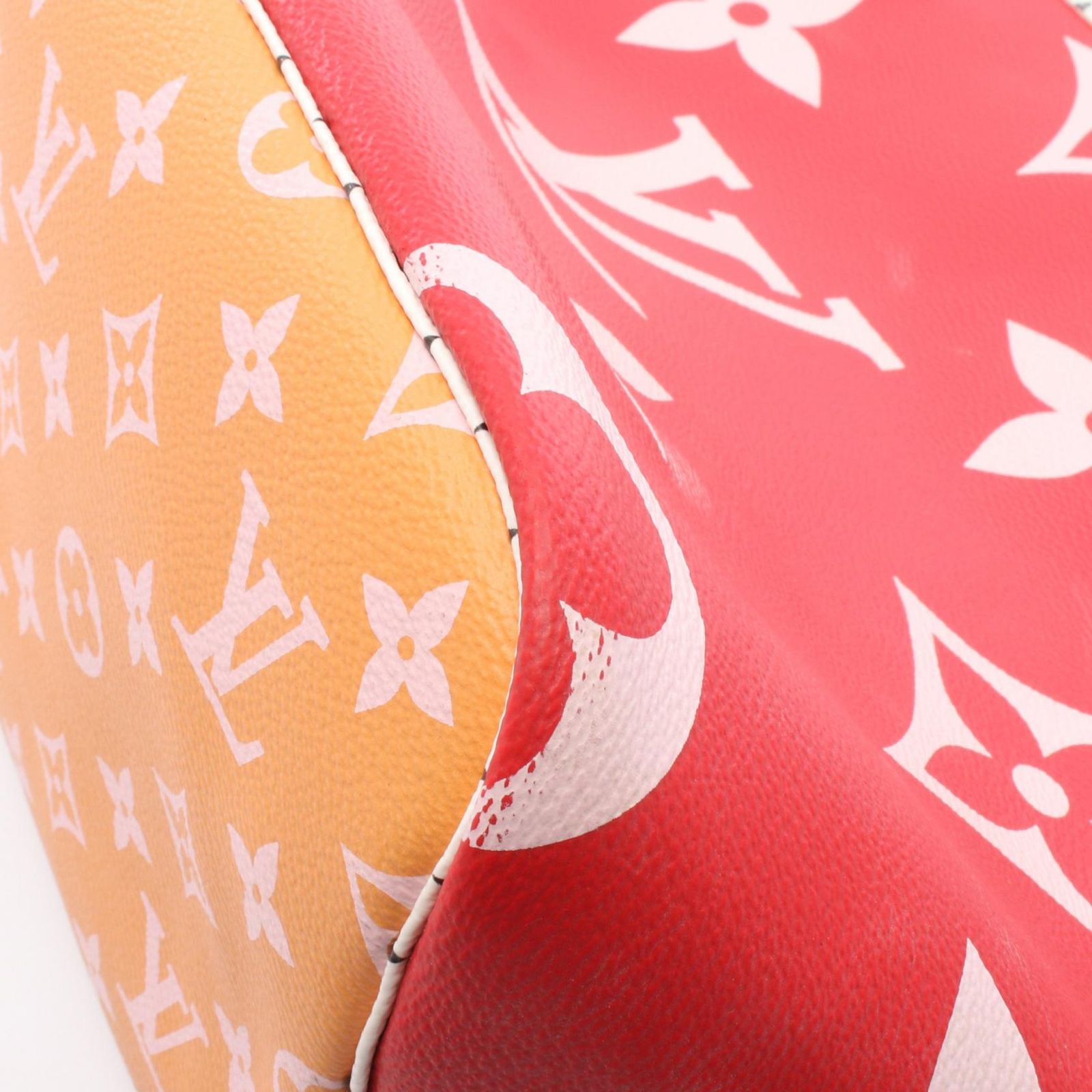 Louis Vuitton Tote Neverfull MM Red Pink Canvas — view 8
