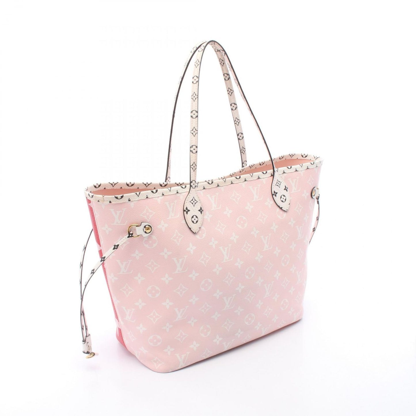 Louis Vuitton Tote Neverfull MM Red Pink Canvas — view 2