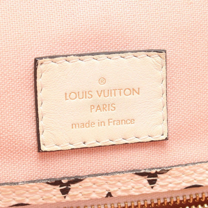 Louis Vuitton Tote Neverfull MM Red Pink Canvas — view 4