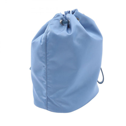 Prada Pouch Re-Nylon Vela Light Blue Nylon Saffiano Leather — view 2