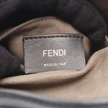 Fendi Shoulder Bag Montresor Black Red Leather — view 4