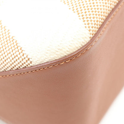 Hermes Tote Ambie GM Ecru Gold Canvas Leather Hmbier GM — view 6