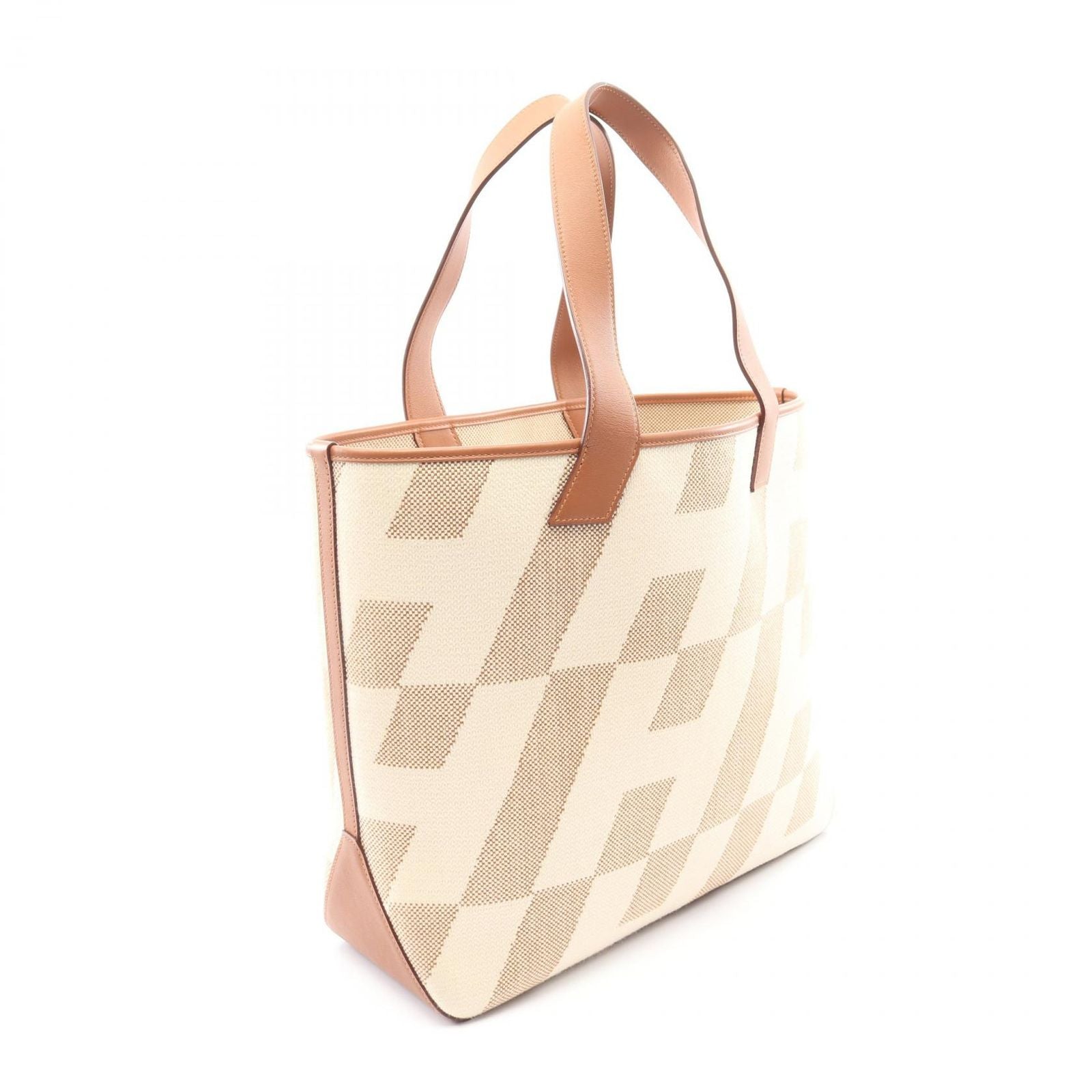Hermes Tote Ambie GM Ecru Gold Canvas Leather Hmbier GM — view 2