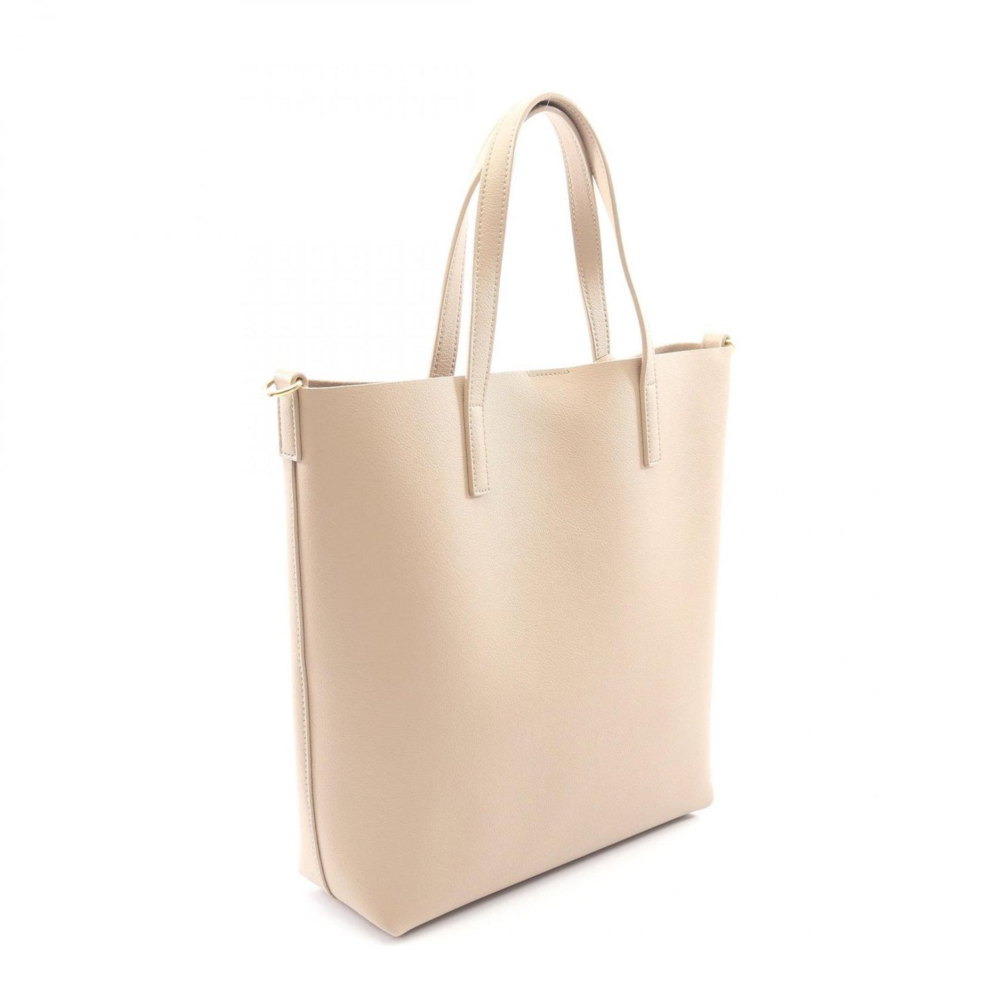 Saint Laurent Paris Handbag Shopping Toy 2-Way Light Beige Leather Toy Tote — view 2