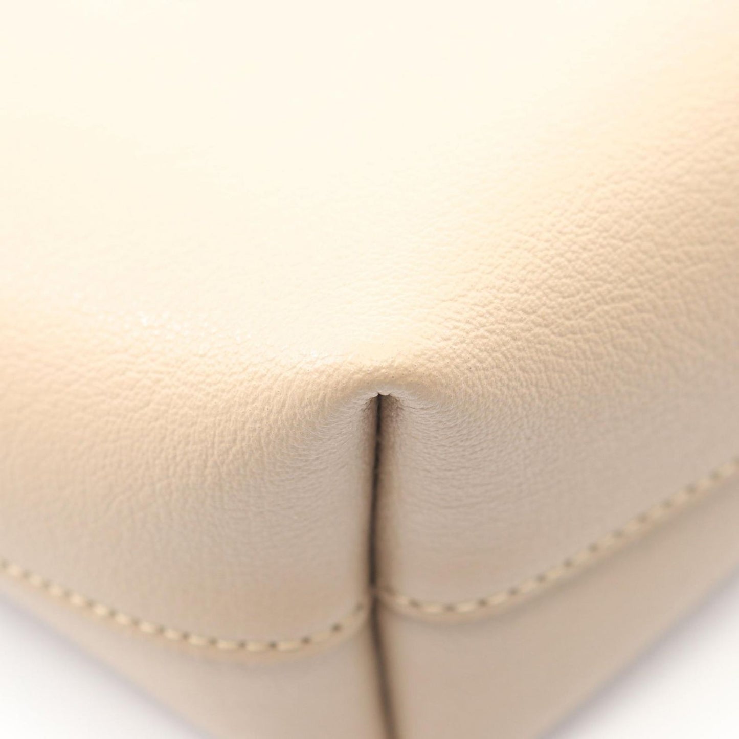 Saint Laurent Paris Handbag Shopping Toy 2-Way Light Beige Leather Toy Tote — view 7