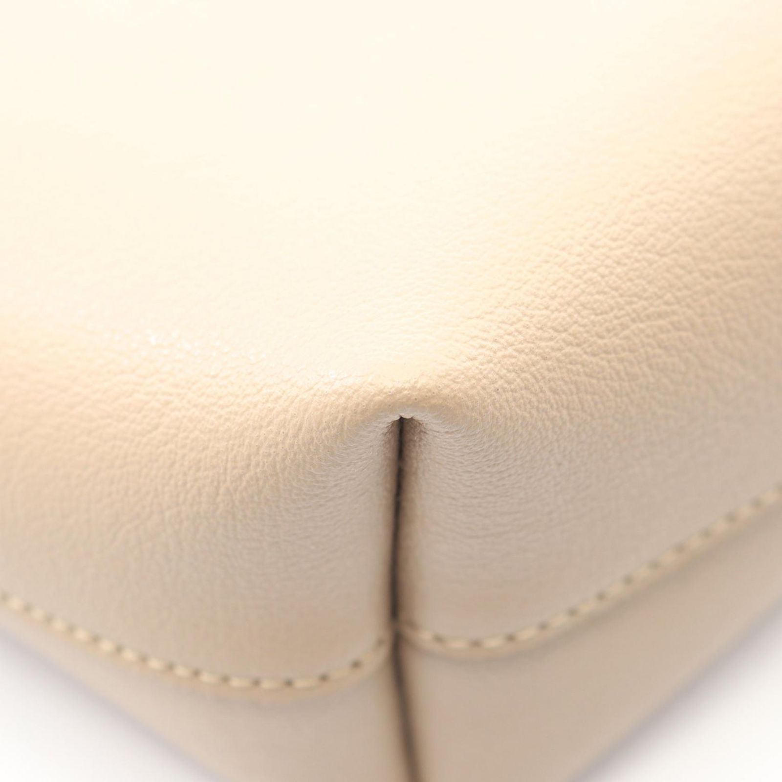 Saint Laurent Paris Handbag Shopping Toy 2-Way Light Beige Leather Toy Tote — view 7