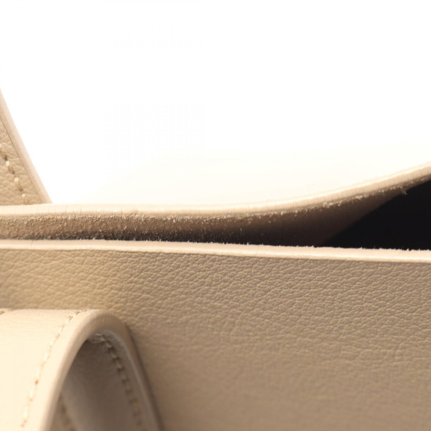 Saint Laurent Paris Handbag Shopping Toy 2-Way Light Beige Leather Toy Tote — view 5