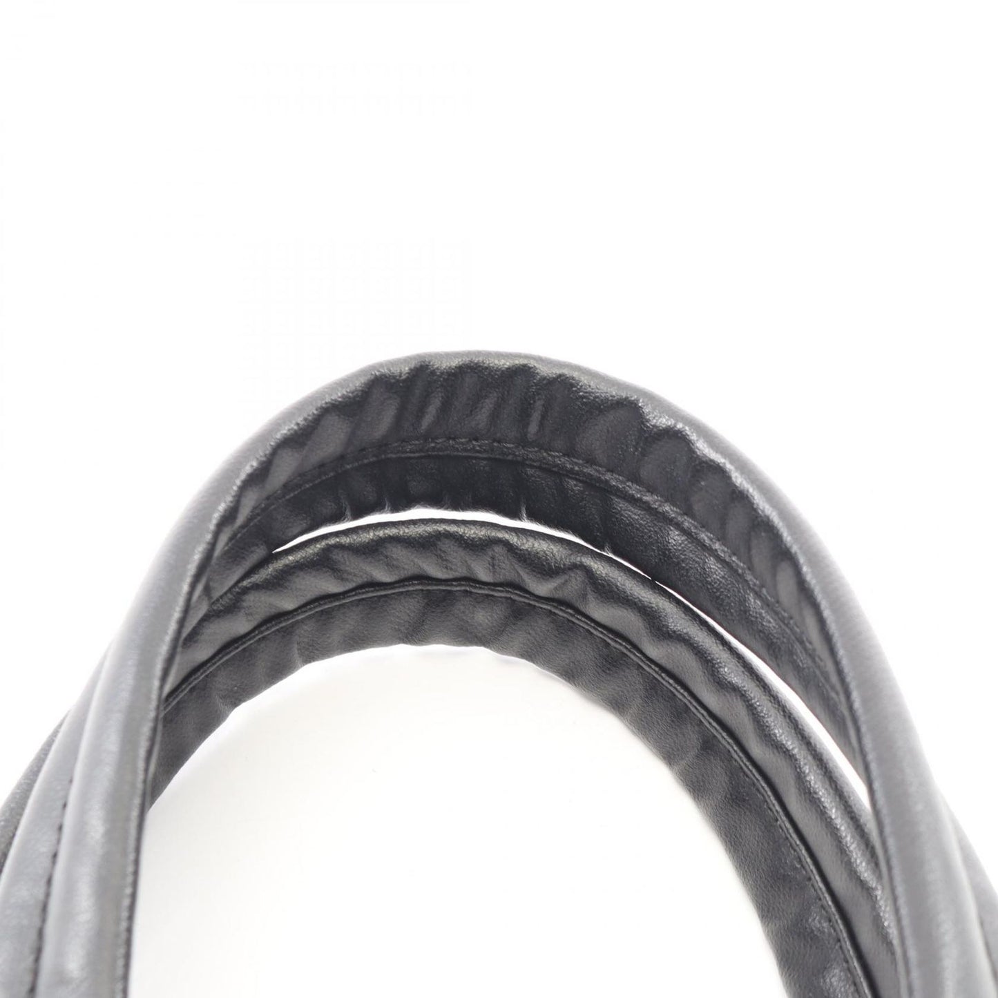 Chanel Tote Paris Biarritz PM Black Canvas Leather PM — view 6