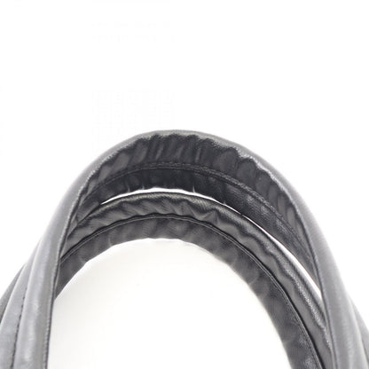 Chanel Tote Paris Biarritz PM Black Canvas Leather PM — view 6