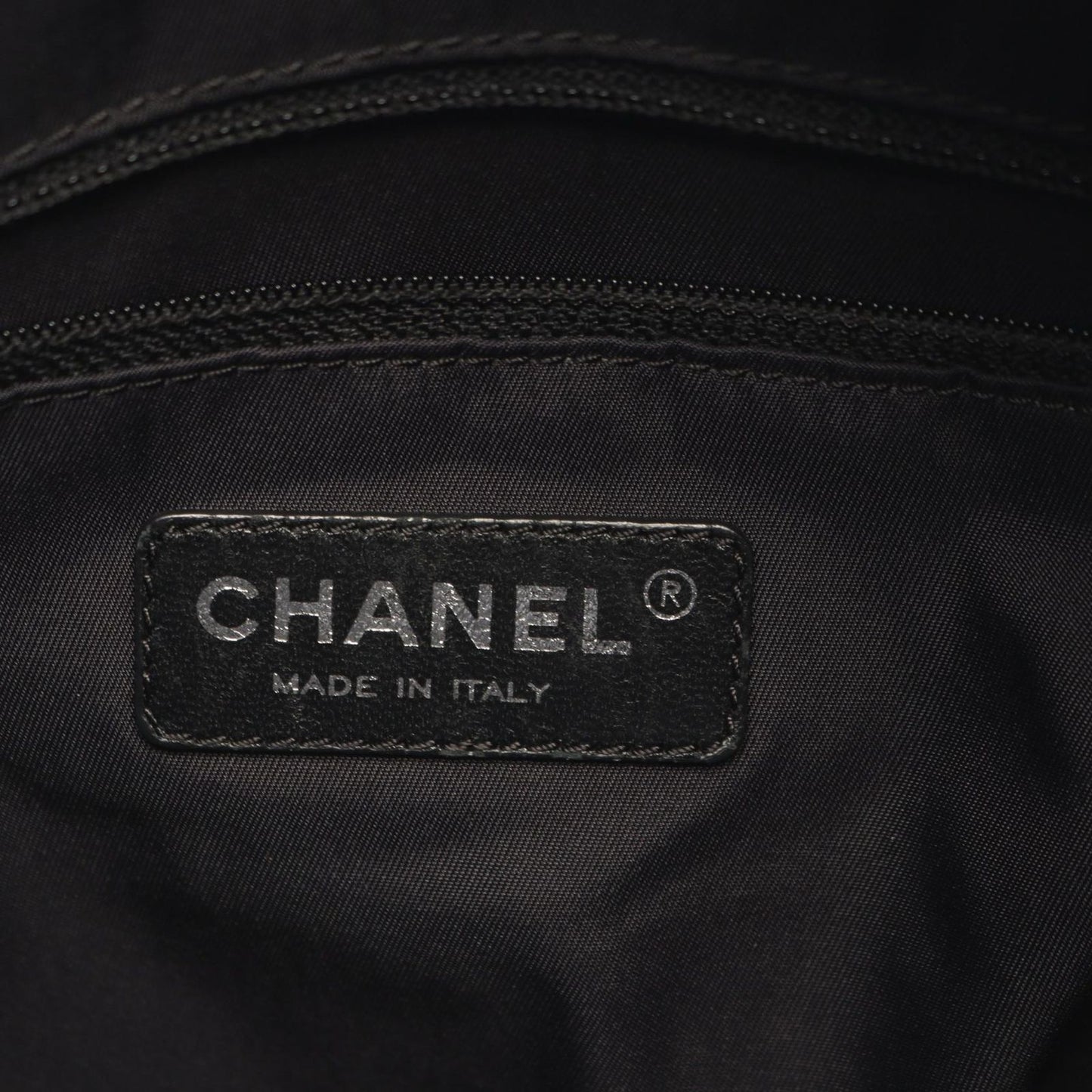 Chanel Tote Paris Biarritz PM Black Canvas Leather PM — view 4