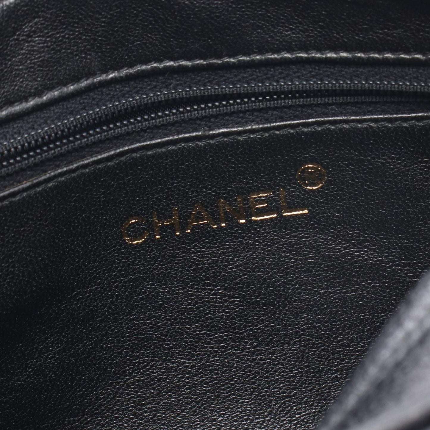 Chanel Shoulder Bag Quilted Cocobol Mini Black Caviar Leather Diamond Stitch — view 4