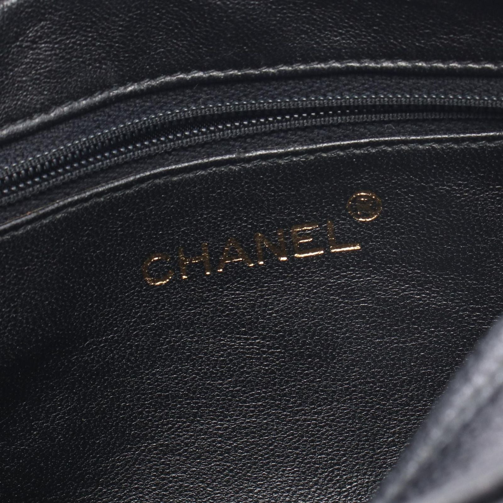 Chanel Shoulder Bag Quilted Cocobol Mini Black Caviar Leather Diamond Stitch — view 4