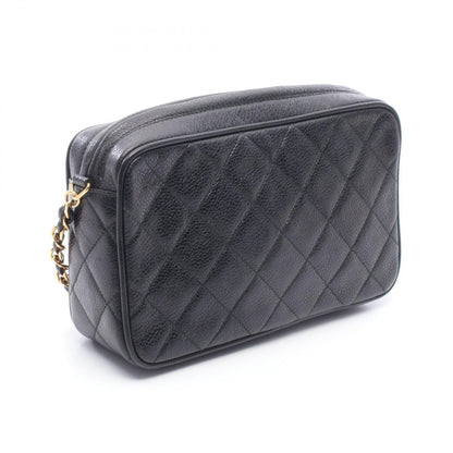Chanel Shoulder Bag Quilted Cocobol Mini Black Caviar Leather Diamond Stitch — view 2