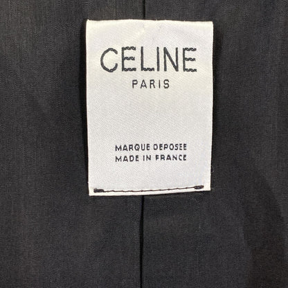 Celine Jesse Era Black Gold Button Trench Coat No Markings — view 4