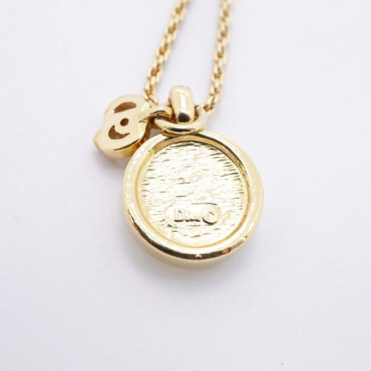 Dior Necklace CD Logo Gold Plated Line Stone — view 6