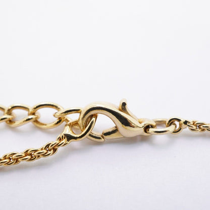 Dior Necklace CD Logo Gold Plated Line Stone — view 4